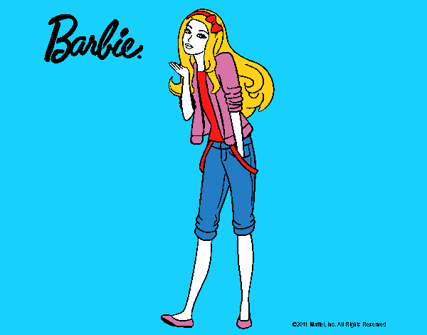 Barbie con look casual