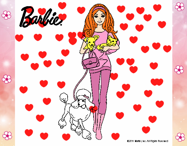 Barbie con sus mascotas