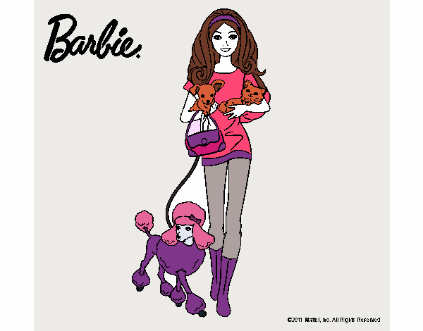 Barbie con sus mascotas