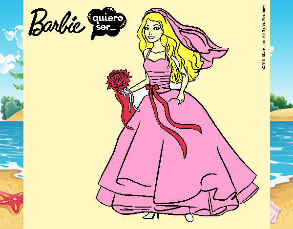 Barbie vestida de novia