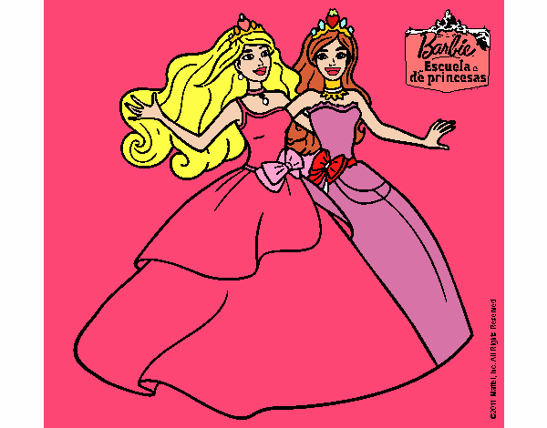 Barbie y su amiga súper felices