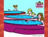 Barbie y sus amigas en el jacuzzi