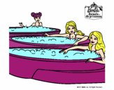 Barbie y sus amigas en el jacuzzi