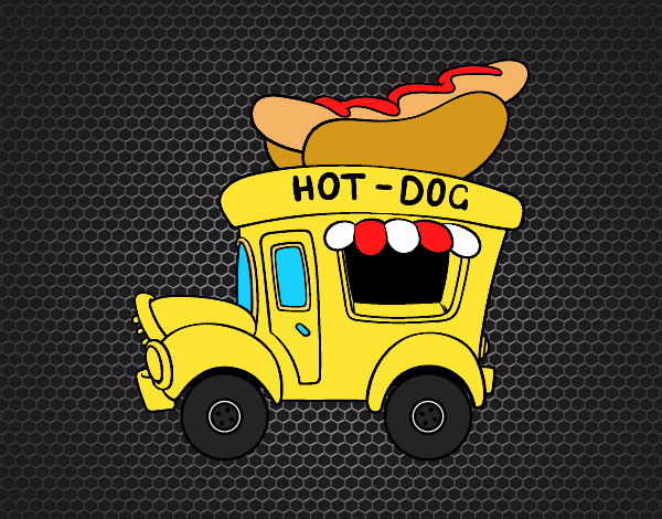 Food truck de perritos calientes