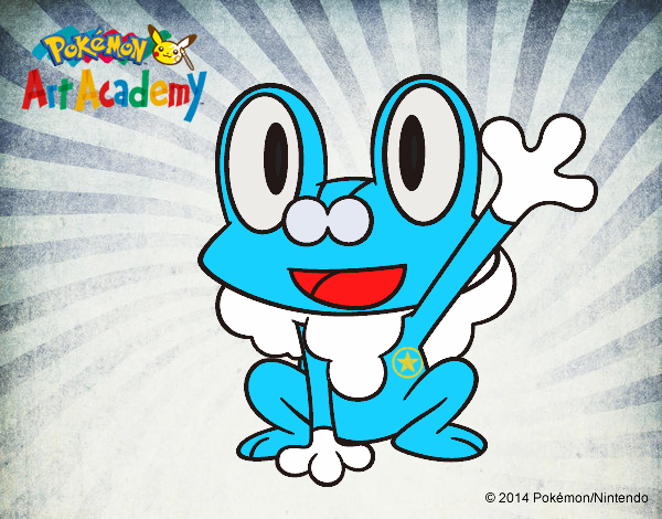 Froakie saludando