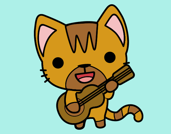 Gato guitarrista