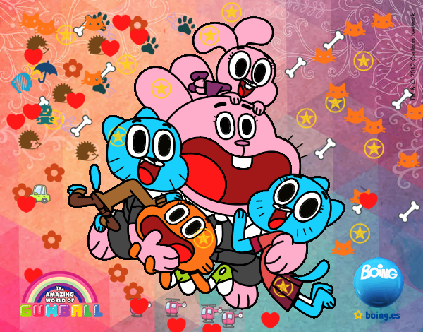 Gumball y amigos contentos