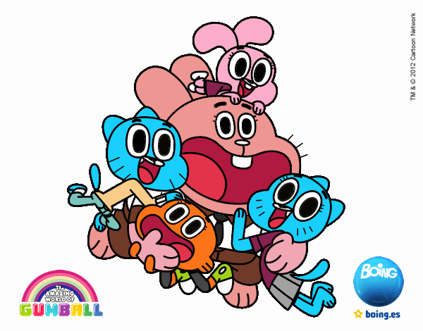 Gumball y amigos contentos