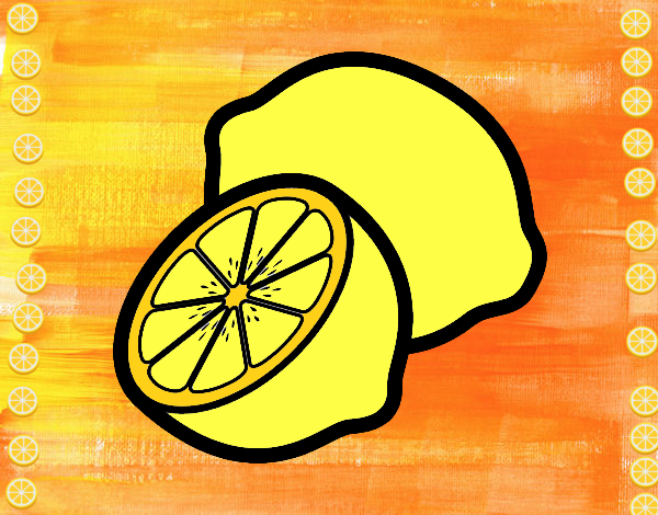 Dibujo Limones pintado por helio