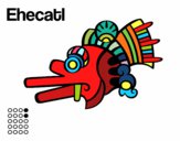 Dibujo Los días aztecas: el viento Ehecatl pintado por Linda CL