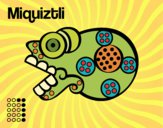Dibujo Los días aztecas: la muerte Miquiztli pintado por queyla