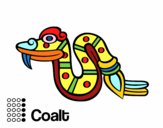 Dibujo Los días aztecas: la serpiente Cóatl pintado por nenajp