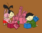 Los niños y los regalos