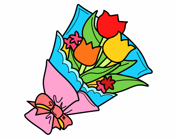 Dibujo Ramo de tulipanes pintado por Linda CL