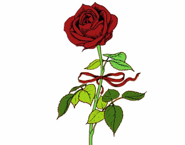 Dibujo Una rosa pintado por Izha