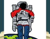 Dibujo Astronauta pintado por jhonalex