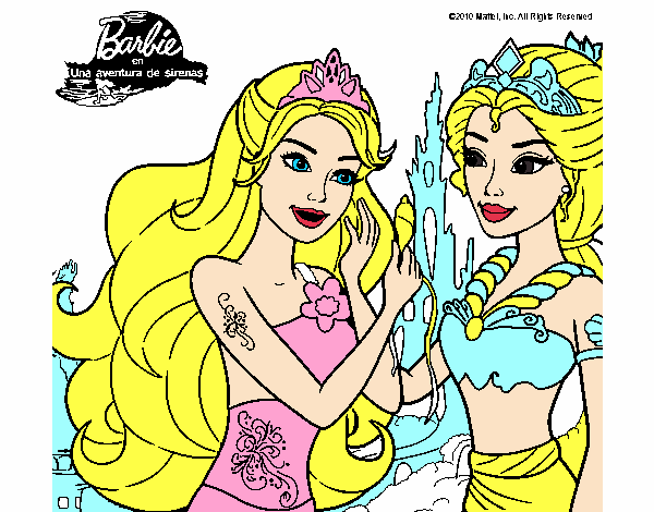 Barbie se despiede de la reina sirena