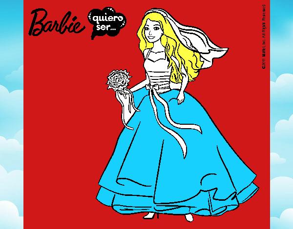 Barbie vestida de novia