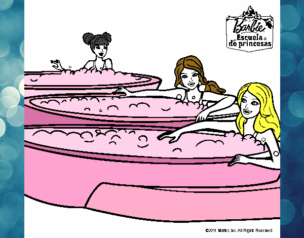 barbie y sus amigas en el jacuzzi