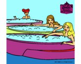 Barbie y sus amigas en el jacuzzi