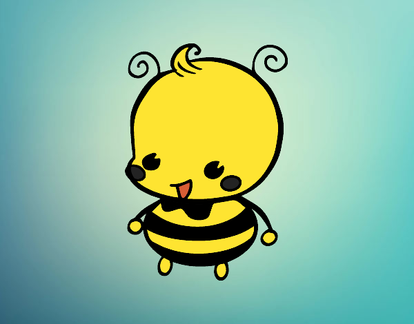 el pequeño bebe abeja