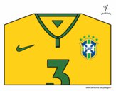 Dibujo Camiseta del mundial de fútbol 2014 de Brasil pintado por Luke