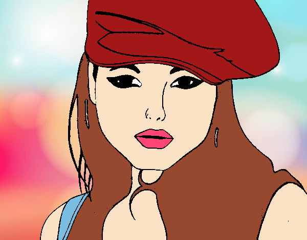 Dibujo Chica con boina pintado por Ayerai.B