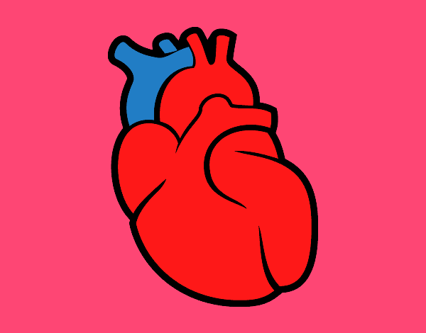 Dibujo El corazón pintado por helio