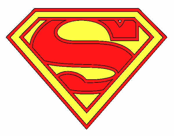 Dibujo de Escudo de Superman pintado por en Dibujos.net el día 21-09-15 a  las 00:59:14. Imprime, pinta o colorea tus propios dibujos!