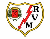 Dibujo Escudo del Rayo Vallecano de Madrid pintado por Luke