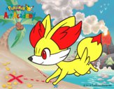 Fennekin corriendo