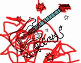 Guitarra y estrellas