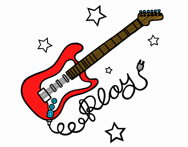 Guitarra y estrellas