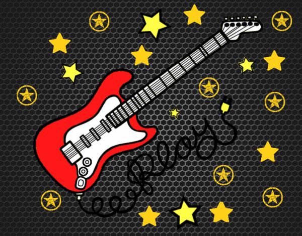 Guitarra y estrellas