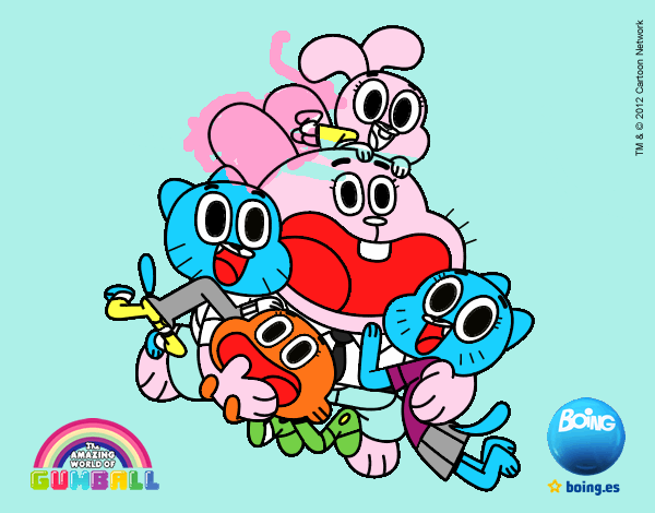 Gumball y amigos contentos