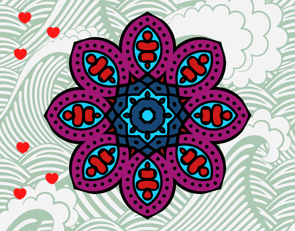 Mandala de inspiración árabe