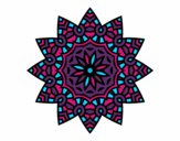 Mandala estrella floral