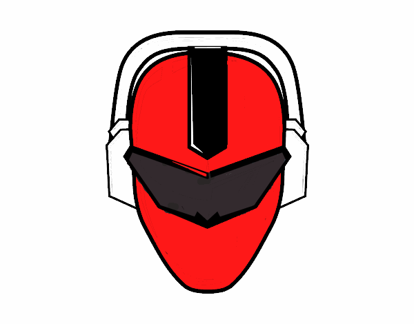 Dibujo Máscara power ranger pintado por jhonalex