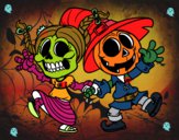 Miércoles y Jack-o-lantern