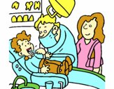 Niño en el dentista