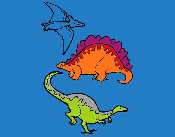 Tres clases de dinosaurios