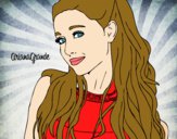 Dibujo Ariana Grande con collar pintado por krusty