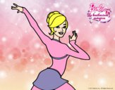 Barbie en postura de ballet