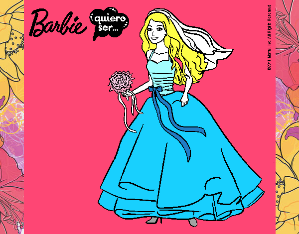 Barbie vestida de novia