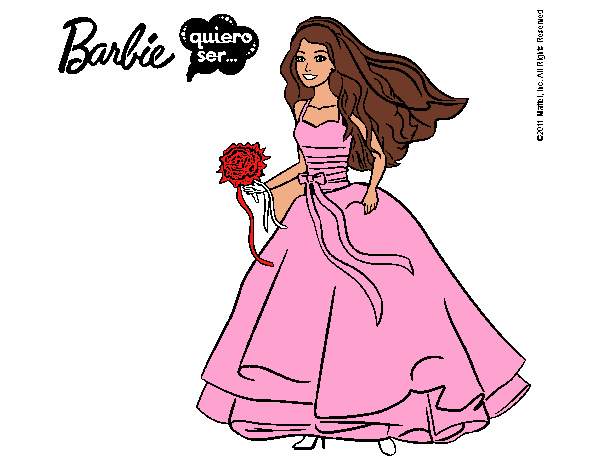 Barbie vestida de novia