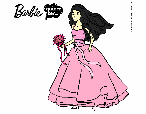 Barbie vestida de novia