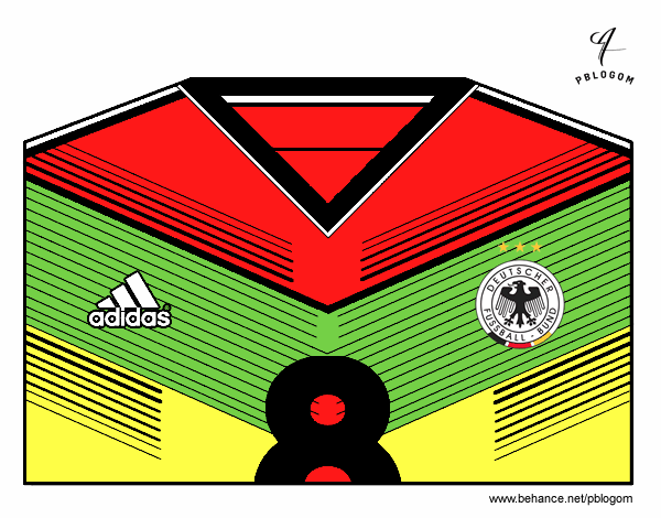 Camiseta del mundial de fútbol 2014 de Alemania