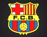 Dibujo Escudo del F.C. Barcelona pintado por krusty