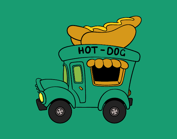 Food truck de perritos calientes