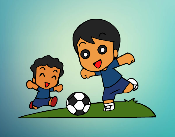 Dibujo Fútbol en el recreo pintado por Alberto10